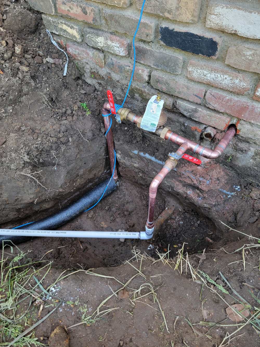 New Water Main and Valves