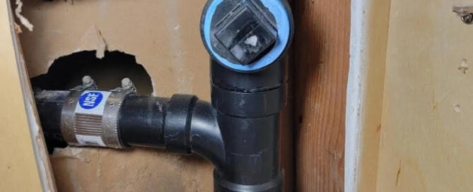 new kitchen sink drain waste arm and clean-out